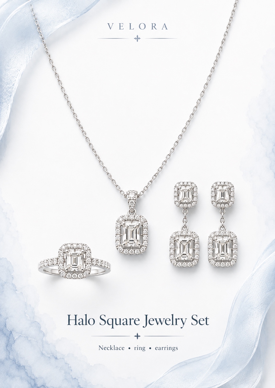 Parure Halo Square