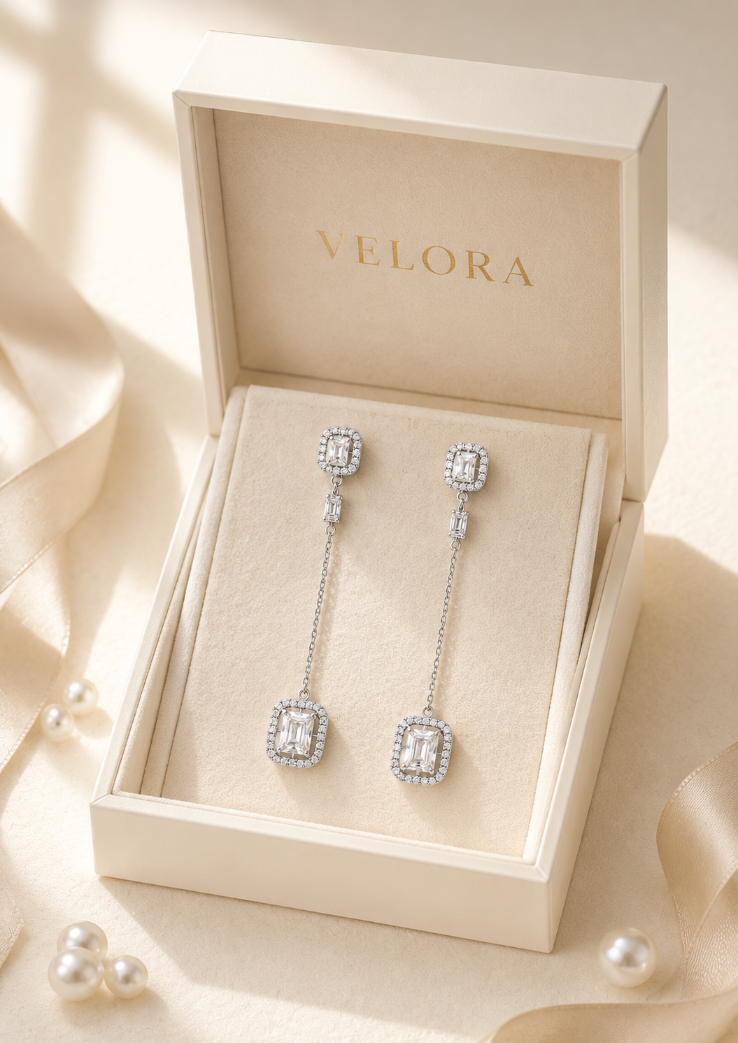 Boucles Halo Chain dans son écrin VELORA